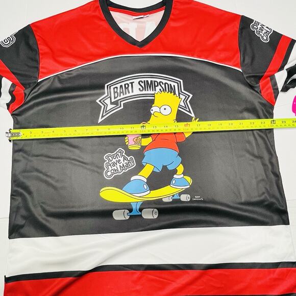 Bart Simpson Men’s Large Graphic Soccer Jersey - Picture 8 of 9